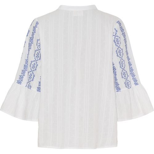 Blusar/Skjortor - Mina blouse – Blue flower vine